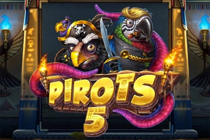 Pirots 5 The Rift of Eternity con i quattro uccelli cronali Fiamma del Futuro rosso, Custode delle Possibilita viola, Guardiano della Vita verde e Maestro del Tempo blu disposti attorno al Reality Core in un campo di gioco frattale su sfondo cosmico